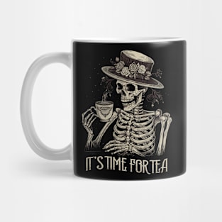 It's Time for Tea! Skeleton Funny Mug